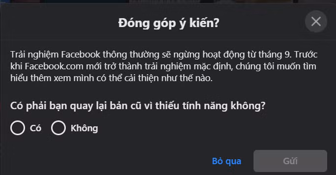 Facebook thay giao diện mới từ tháng 9