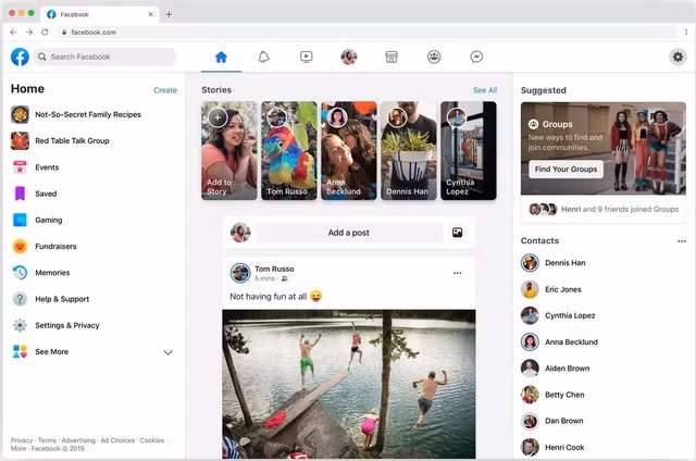 Facebook thay giao diện mới từ tháng 9
