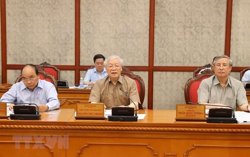 Tổng Bí thư, Chủ tịch nước Nguyễn Phú Trọng chủ trì họp Bộ Chính trị