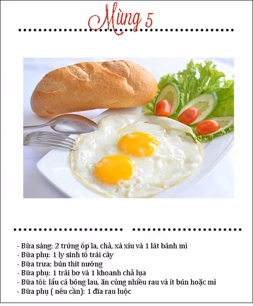 thuc don 7 ngay tet an du mon ngon ma khong tang can