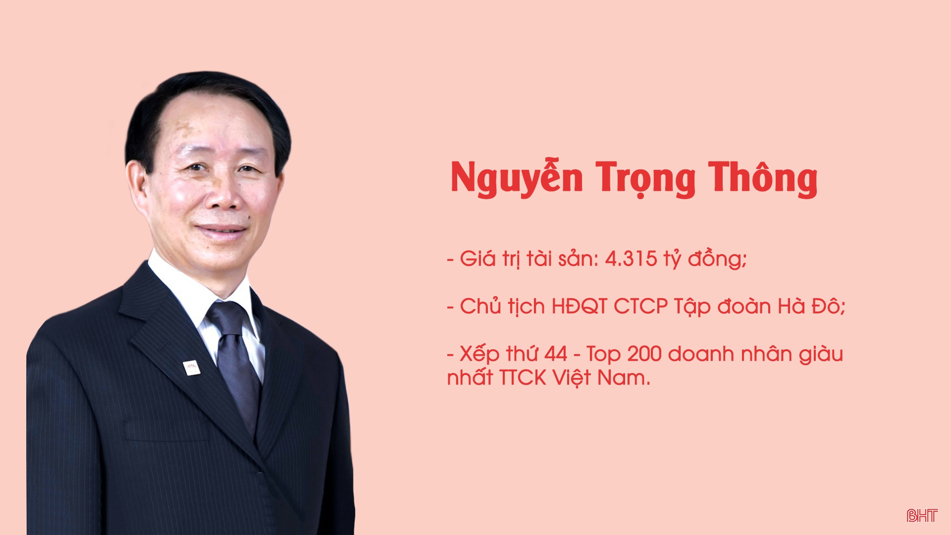 5 tỷ phú quê Hà Tĩnh trong top 200 doanh nhân giàu nhất TTCK Việt Nam 2021 là ai?