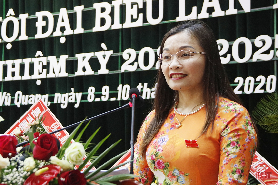 Đại hội Đảng bộ huyện Vũ Quang bầu 34 đồng chí vào Ban Chấp hành nhiệm kỳ 2020 - 2025