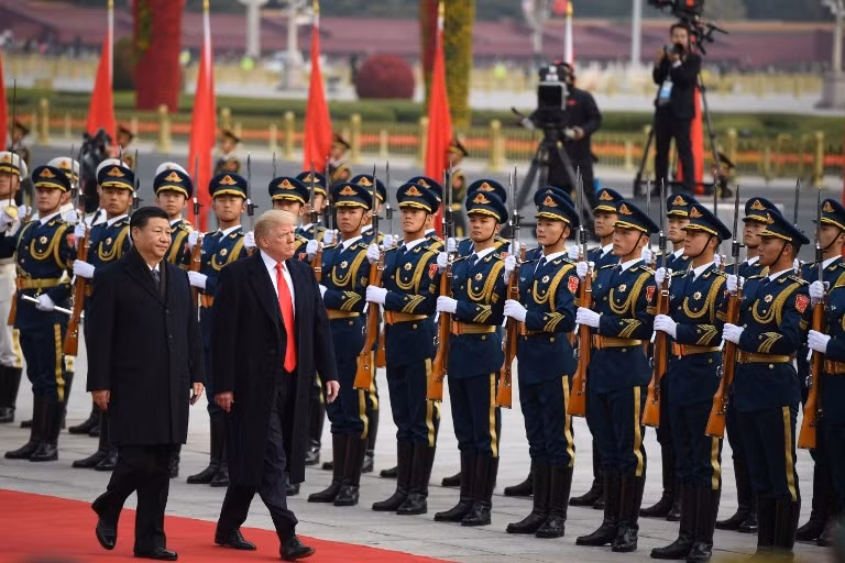 trung quoc don ong trump bang nghi le dac biet nhat trong gan 70 nam
