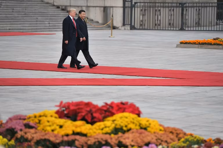 trung quoc don ong trump bang nghi le dac biet nhat trong gan 70 nam