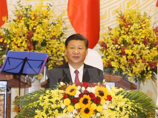 chieu dai trong the chao mung tong bi thu chu tich trung quoc