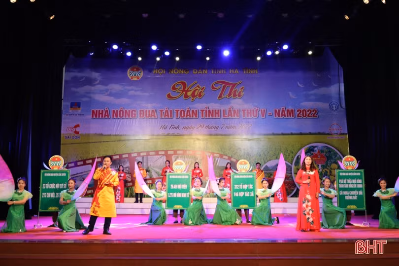 Hội Nông dân Hương Khê giành giải nhất Hội thi Nhà nông đua tài toàn tỉnh