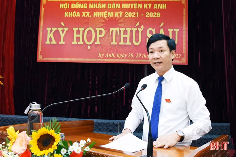 Hội đồng nhân dân huyện Kỳ Anh xem xét thông qua 7 nghị quyết quan trọng