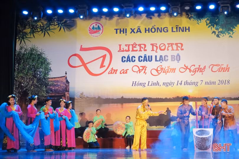 Ấn tượng liên hoan dân ca, ví, giặm Nghệ Tĩnh thị xã Hồng Lĩnh năm 2018