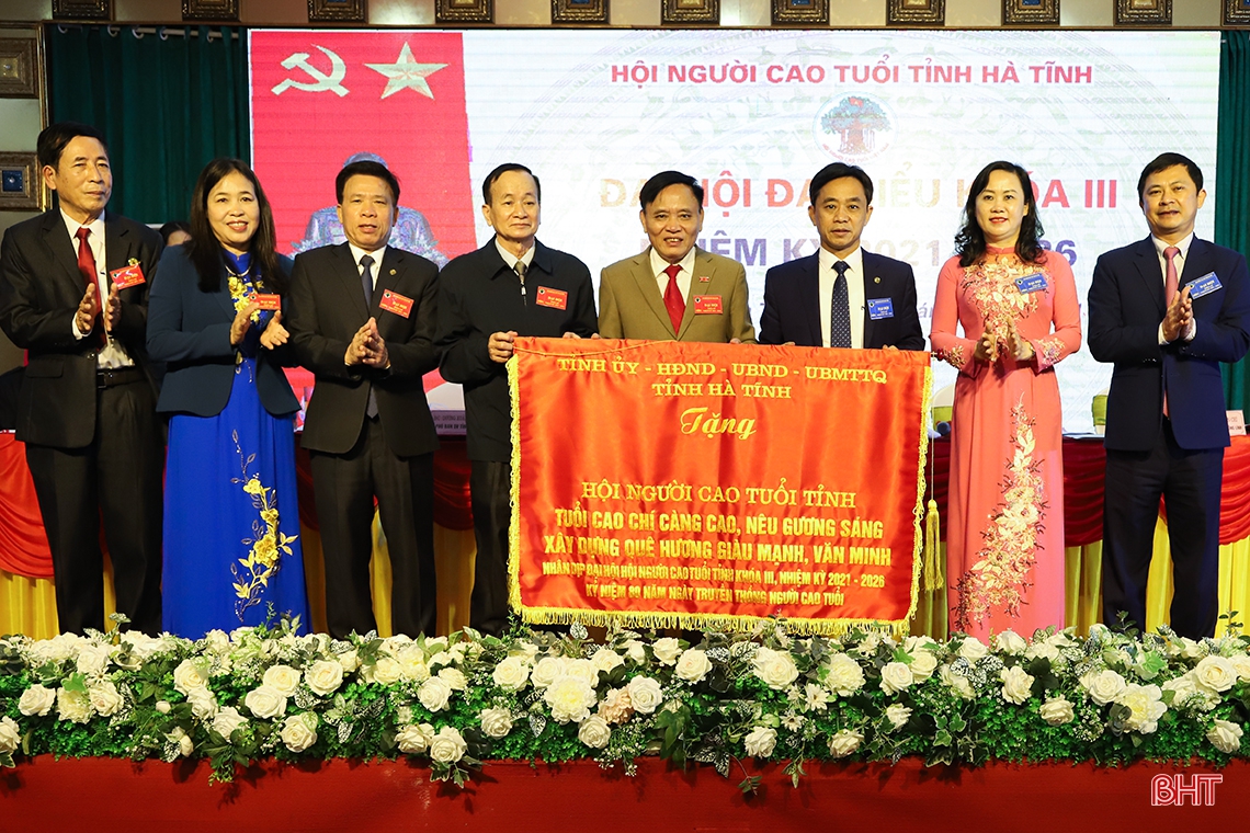 Ông Thái Sinh tái cử Chủ tịch Hội Người cao tuổi tỉnh Hà Tĩnh