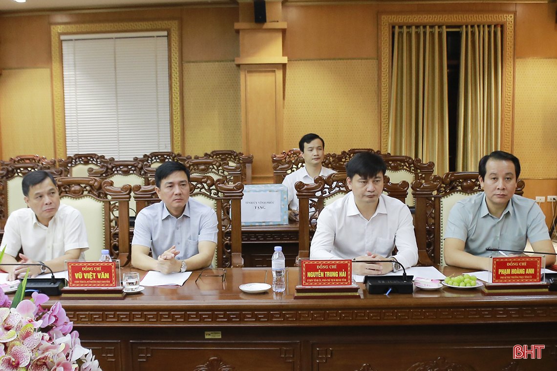 Hà Tĩnh - Vĩnh Phúc tăng cường trao đổi kinh nghiệm, góp phần thúc đẩy sự phát triển chung