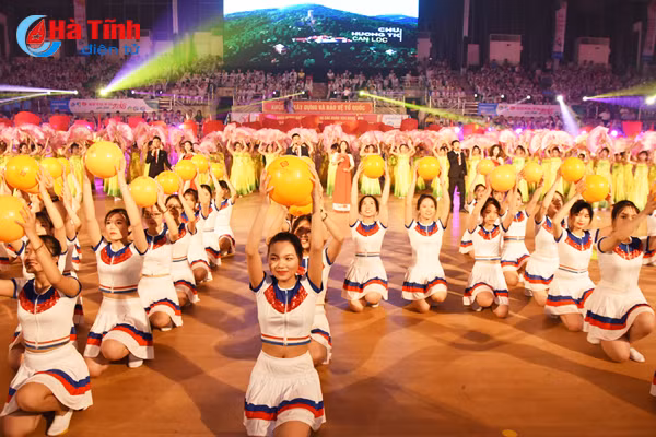 photo an tuong man the duc nghe thuat tai dai hoi tdtt ha tinh