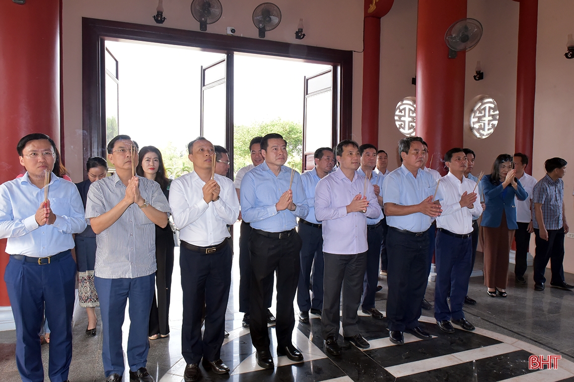 Lãnh đạo Hà Tĩnh thăm dự án thủy lợi Việt Nam đầu tư tại Lào