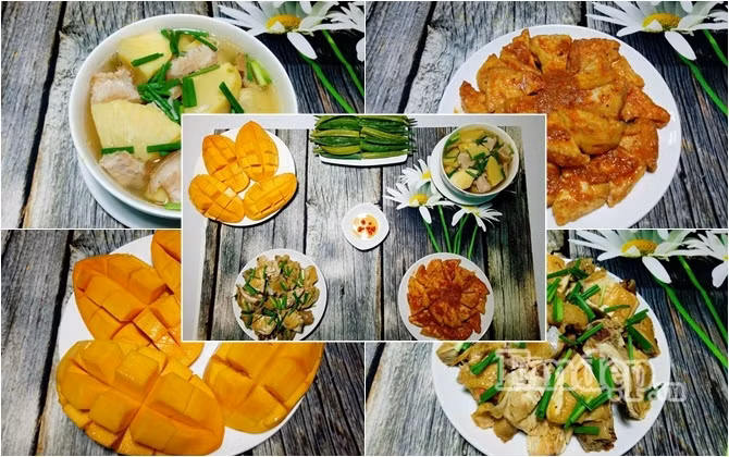 mam com thanh nhe nhieu mon an hap dan de lam cho ngay nong